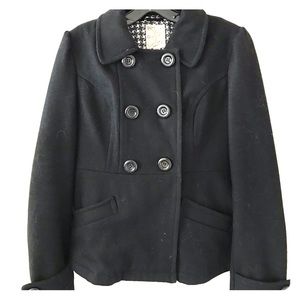 Black pea coat